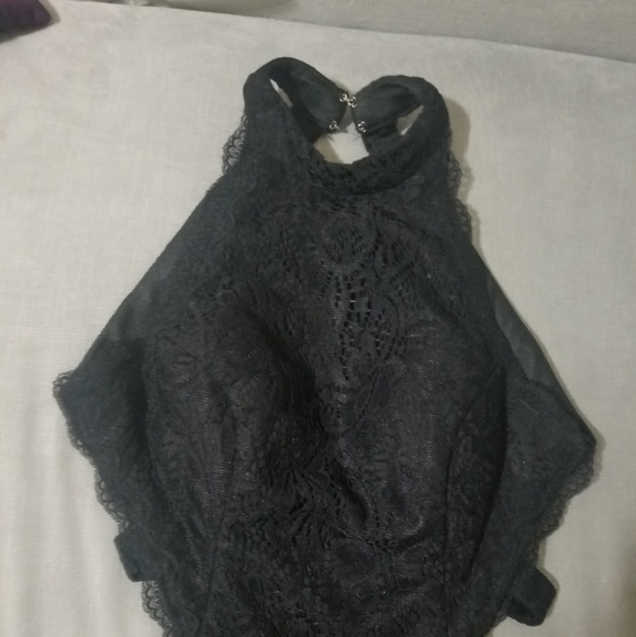 Hebeos halter long dress (black) - Picture 2 of 2